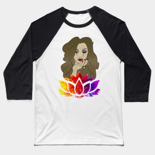 Lotus Flower Baseball T-Shirt